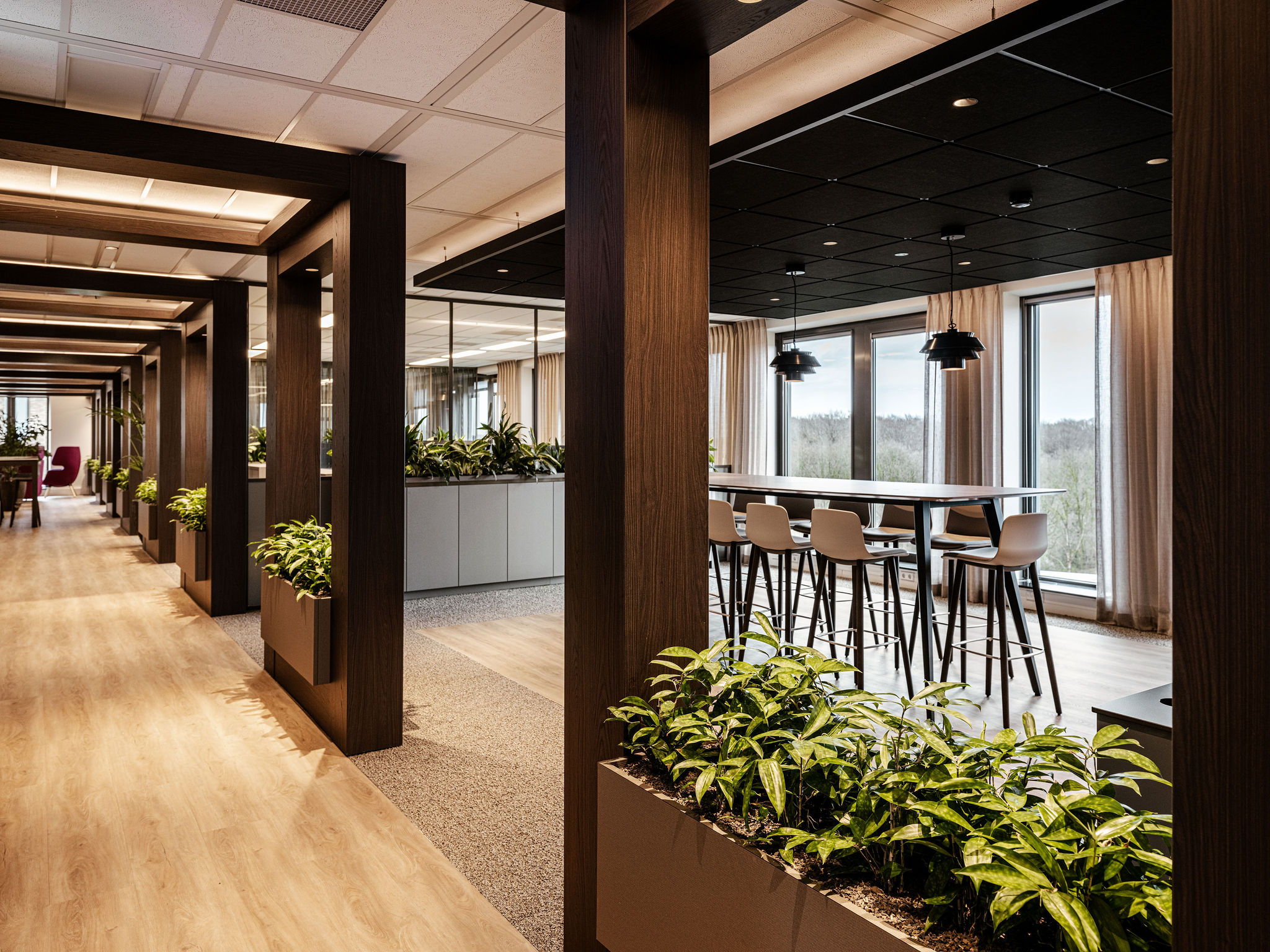 interieurarchitect Wildenberg NTT Data kantoor Meinema Peter Baas Maretti gangzone flex werkplek