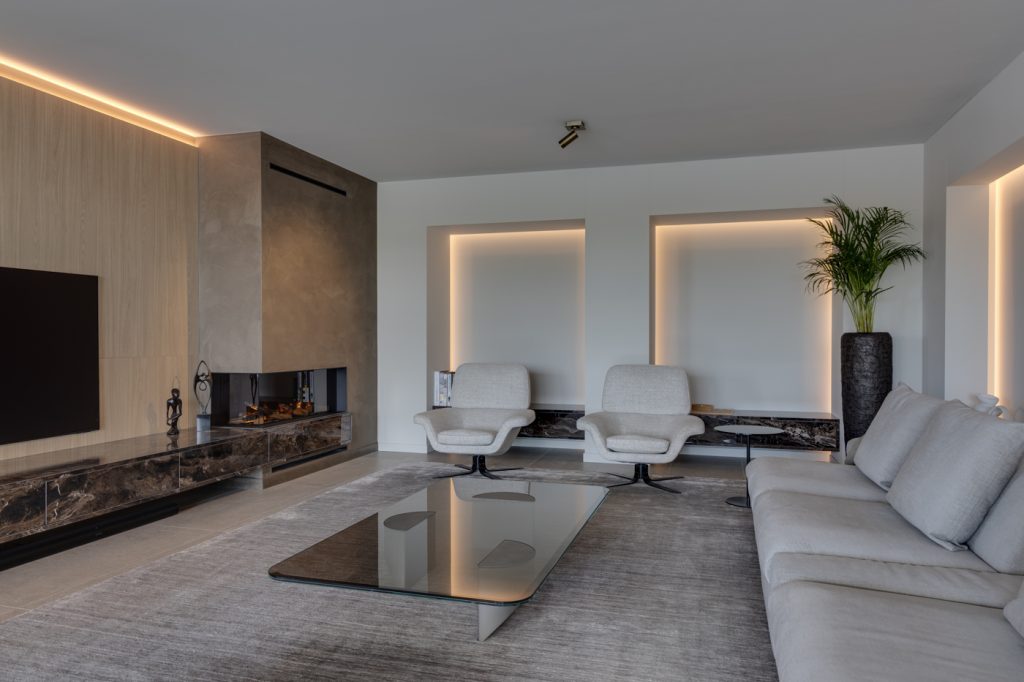 Wildenberg interieurarchitectuur interieurarchitect interiorarchitect living indirecte verlichting Decolegno